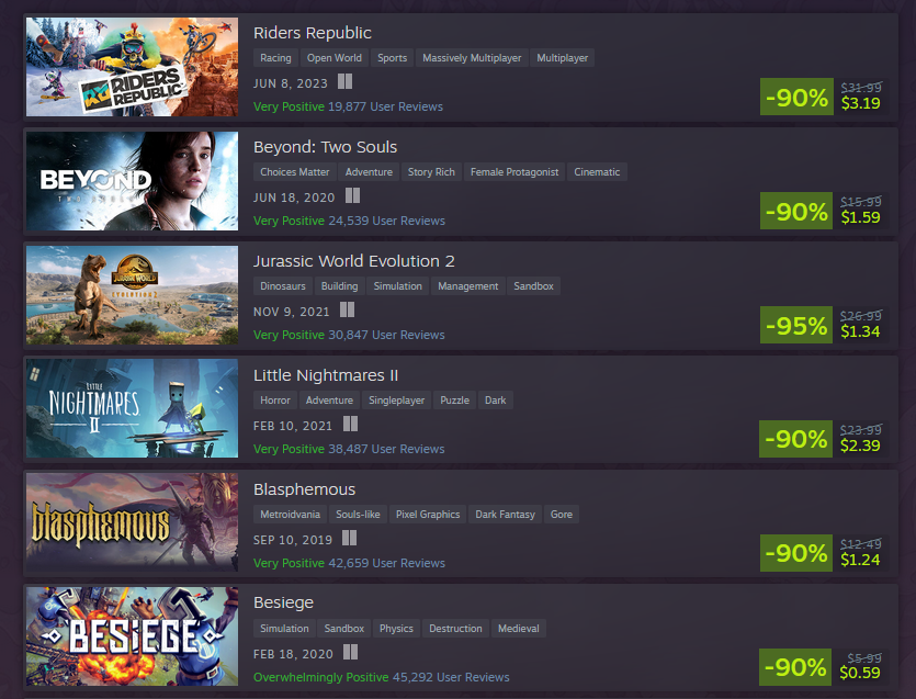 Steam summer sale